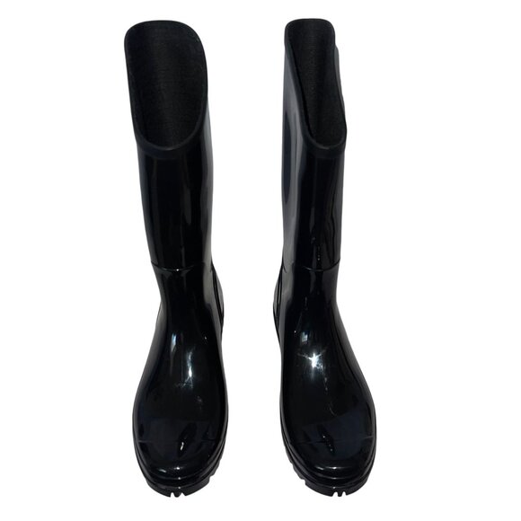 Columbia Sportswear Tall Black Rain Boots Womens 9 Rubber Slip On Barely Used - Picture 3 of 10